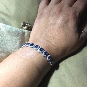 Very beautiful Sapphire bracelet one size fits all